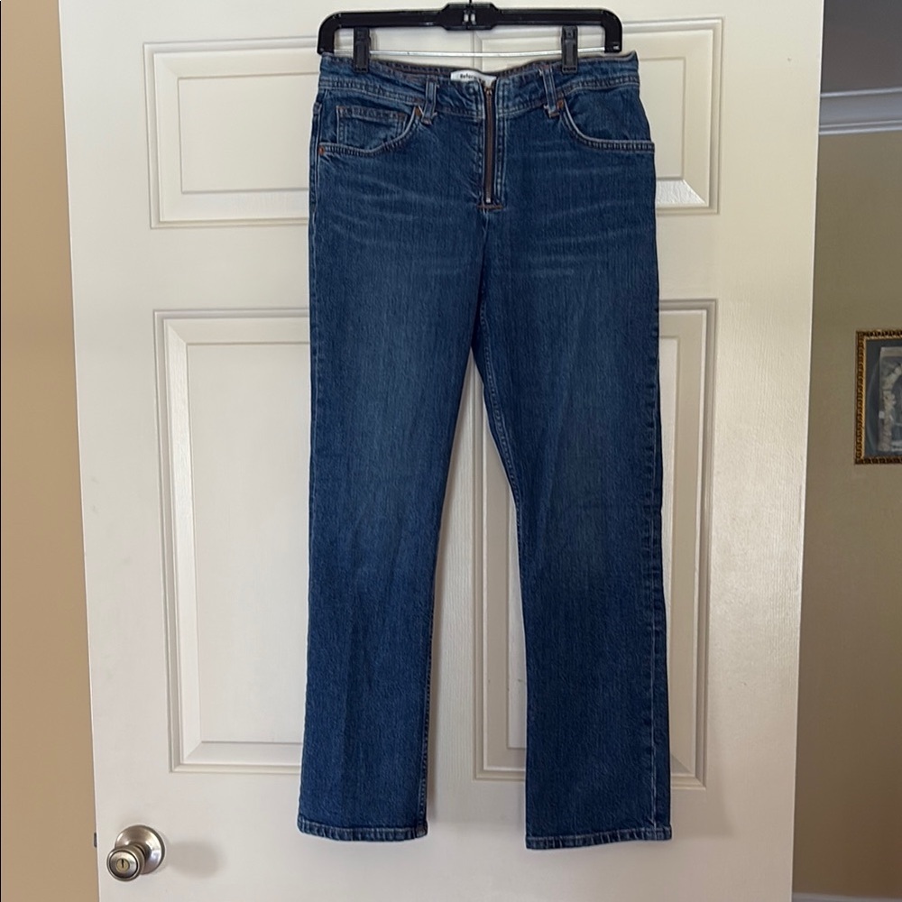 Reformation Blue Straight Leg Jeans